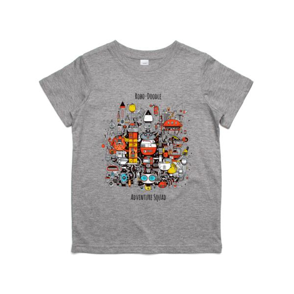 ROBO DOODLE ADVENTURE SQUAD KIDS T-SHIRT Thumbnail
